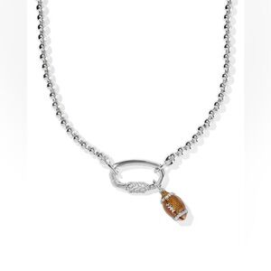 NWT Kendra Scott Football Silver Strand Necklace. 🔥Current Item🔥 🏈❤️